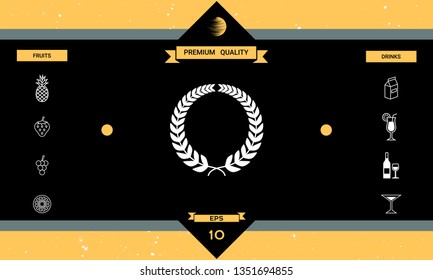 Laurel wreath. Graphic elements for your design