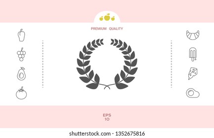 Laurel wreath . Graphic elements for your design