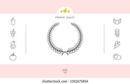 Laurel wreath. Graphic elements for your design