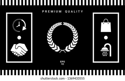 Laurel wreath. Graphic elements for your design