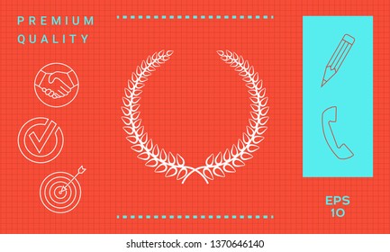 Laurel wreath. Graphic elements for your design