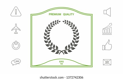 Laurel wreath. Graphic elements for your design