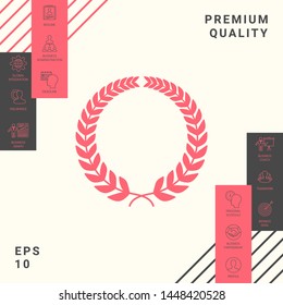 Laurel wreath. Graphic elements for your design