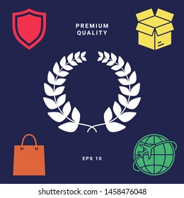 Laurel wreath . Graphic elements for your design