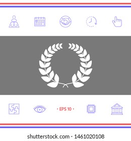 Laurel wreath . Graphic elements for your design