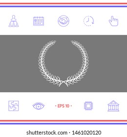 Laurel wreath. Graphic elements for your design