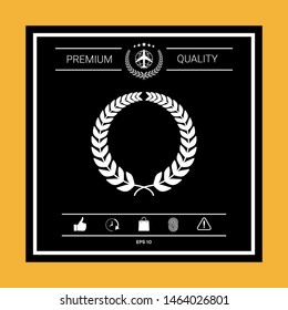Laurel wreath. Graphic elements for your design