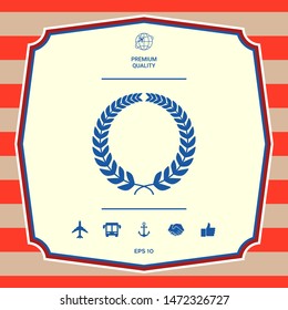 Laurel wreath. Graphic elements for your design