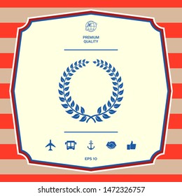 Laurel wreath. Graphic elements for your design