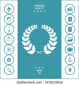 Laurel wreath . Graphic elements for your design