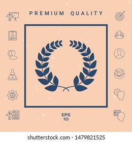 Laurel wreath . Graphic elements for your design