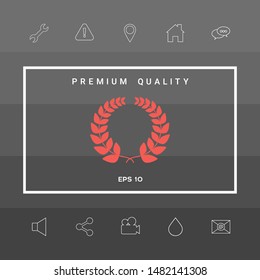 Laurel wreath . Graphic elements for your design