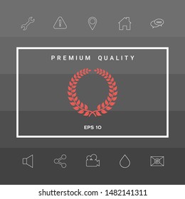 Laurel wreath. Graphic elements for your design