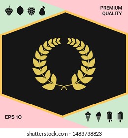Laurel wreath . Graphic elements for your design