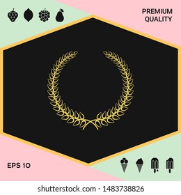 Laurel wreath. Graphic elements for your design