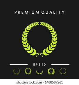 Laurel wreath. Graphic elements for your design