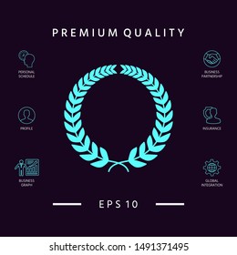 Laurel wreath. Graphic elements for your design