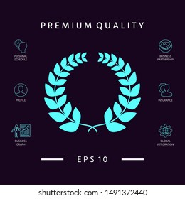 Laurel wreath . Graphic elements for your design