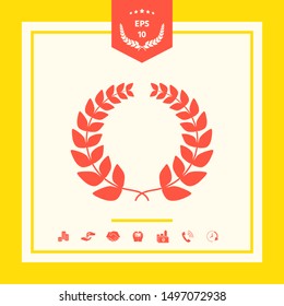 Laurel wreath . Graphic elements for your design