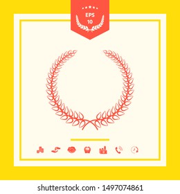 Laurel wreath. Graphic elements for your design