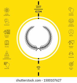 Laurel wreath. Graphic elements for your design