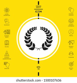 Laurel wreath . Graphic elements for your design