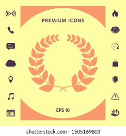 Laurel wreath . Graphic elements for your design