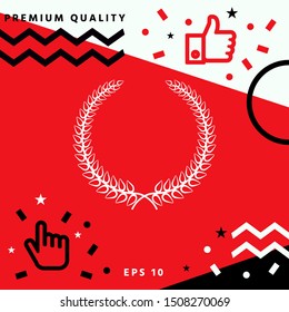 Laurel wreath. Graphic elements for your design