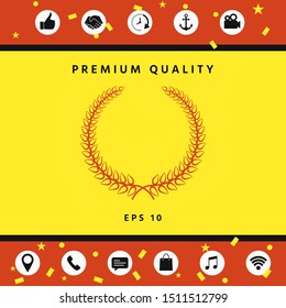 Laurel wreath. Graphic elements for your design