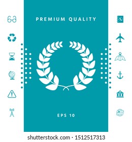 Laurel wreath . Graphic elements for your design