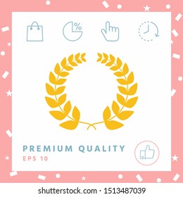 Laurel wreath . Graphic elements for your design