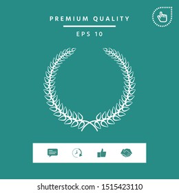 Laurel wreath. Graphic elements for your design