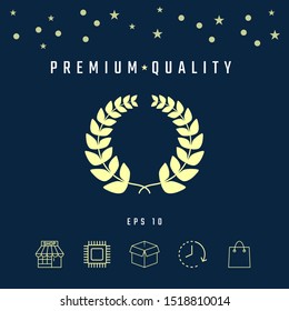 Laurel wreath . Graphic elements for your design