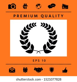Laurel wreath . Graphic elements for your design