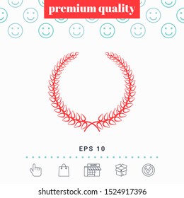 Laurel wreath. Graphic elements for your design