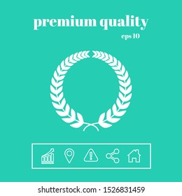 Laurel wreath. Graphic elements for your design