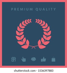 Laurel wreath . Graphic elements for your design