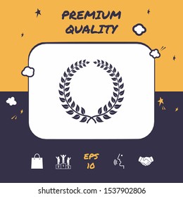 Laurel wreath. Graphic elements for your design