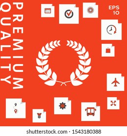 Laurel wreath . Graphic elements for your design