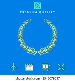 Laurel wreath. Graphic elements for your design