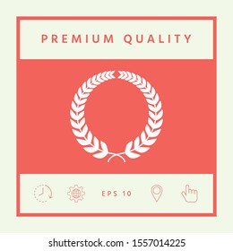 Laurel wreath. Graphic elements for your design