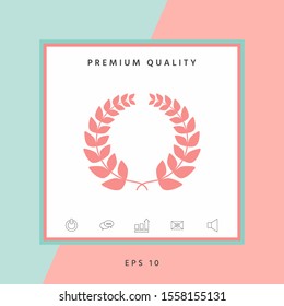 Laurel wreath . Graphic elements for your design