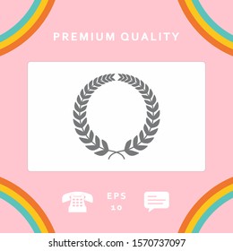 Laurel wreath. Graphic elements for your design
