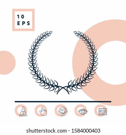 Laurel wreath. Graphic elements for your design