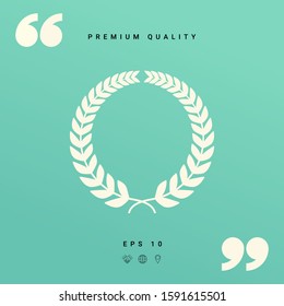 Laurel wreath. Graphic elements for your design