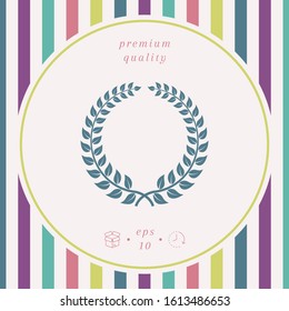 Laurel wreath. Graphic elements for your design