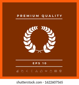 Laurel wreath . Graphic elements for your design