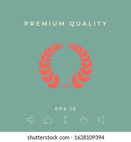 Laurel wreath . Graphic elements for your design