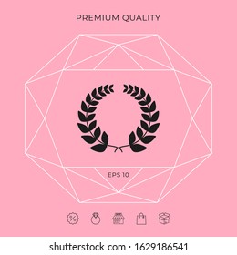 Laurel wreath . Graphic elements for your design