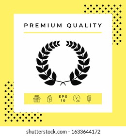 Laurel wreath . Graphic elements for your design